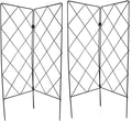2Pcs Foldable Plant Climbing Trellis for Garden Support Sturdy Green Plant Support Frame Adjustable Trellis for Indoor and Outdoor Climbing