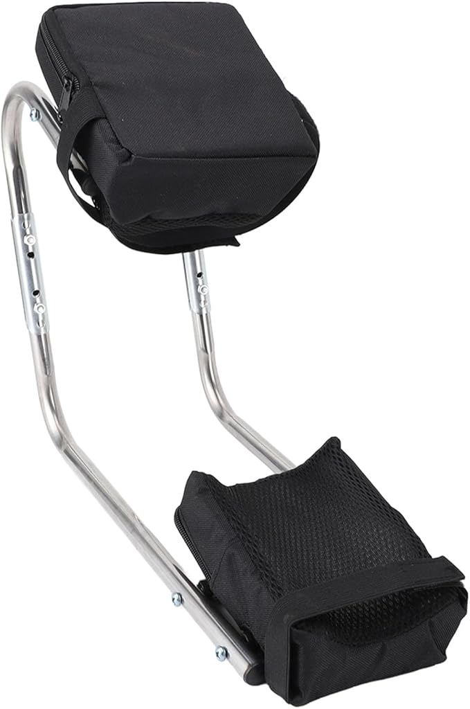 Dioche Garden Kneeler Seat Garden Kneeling Seat Stainless Steel High Load Bearing Versatile for Farming