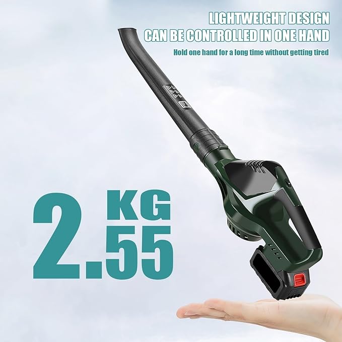 Cordless Electric Air Blower 5 Gears Adjustable Leaf Blower Clean Fallen Leaves Dust Snow Power Tools