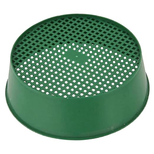 PRETYZOOM 4pcs Garden Soil Sifter Tool Plastic Sifting Pan for Efficient Filtering of Rocks and Debris from Compost for Gardening and Maintenance