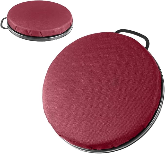 MiOYOOW 5 Gallon Bucket Seat 360 Degree Swivel Foam Bucket Seat Cushion with Protective Cover &amp Handle Comfortable Bucket Lid for Fishing Gardening Hunting and Camping