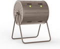 37.5 Gal Compost Tumbler - Leakproof Resin Compost Bin Outdoor | Odorless Aerating Compost for Backyard &amp Organic Gardens