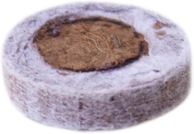 Pure Coco Coir Netted Seed Starting Pellets - 30mm - Pack of 100 - Renewable Unamended - Superior to Peat Plugs - Self Contained Soil &amp Pot in One - Grow Garden Seedlings