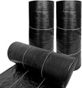 Weed Control Fabric Weed Membrane Roll Tear-proof Garden Underlay Weed Control High Density Landscape Weed Matting for Patios Garden Flower Beds Pond(1.2 * 200m)
