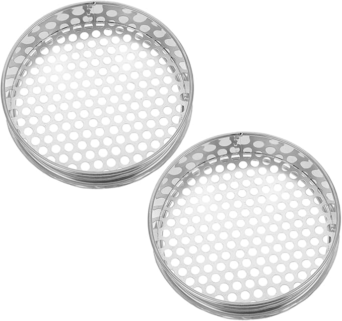 2pcs Garden Sifting Tool Stainless Steel Soil Sieve Manual Soil Sieve for Gardening