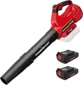 PowerSmart 40V Cordless Leaf Blower 450CFM 130MPH Performance with 2PCS 2.0Ah Batteries &amp Chargers Included for Patio Cleaning Lawn Care Blowing Leaves and Dust
