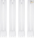 4 Pack 8.6 Inch Bug Zapper Replacement Bulb 18w H Shaped Light Bulb Compatible with 18w Indoor Outdoor Bug Zapper Light Bulbs for Home with 4 Pin Base Mosquito Zappers