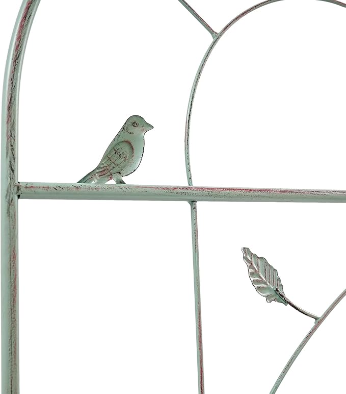 2 Pcs Metal Garden Trellis 20x83 Inch Tall Trellis for Climbing Plants Outdoor Grape Cucumber Trellis Decorative Flower Climbing Fences for Patio Lawn (Green)