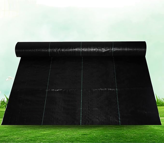 Geotextile Fabric Ground CoverTree Protection Weed Mats Weed Barrier Landscape Fabric Heavy Duty Heavy Duty Weed Block Gardening Mat Durable Weed Control Garden Cloth (Color : 50pcs Size : 2x2m