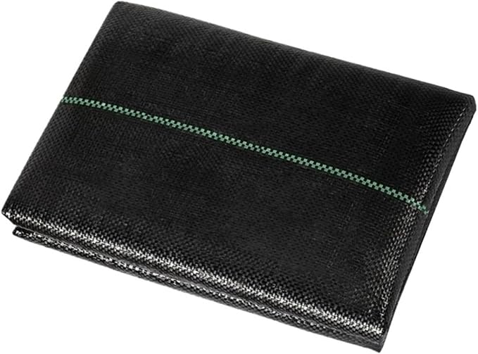Weed Barrier Fabric PE Agricultural Anti Grass Cloth Weed Barrier Mat Plastic Mulch Thicker Orchard Garden Control Fabric(1m x 20m)