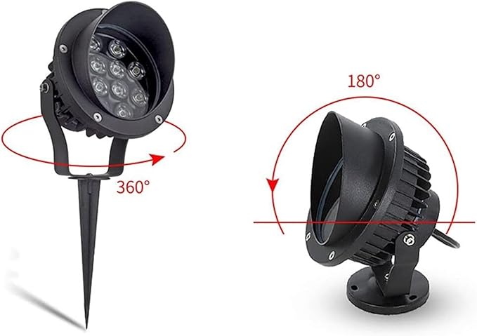 Garden Lights LED Adjustable Lawn Spotlights Used for Landscape Lawns and Outdoor Courtyards(Ground Type - Yellow Light)