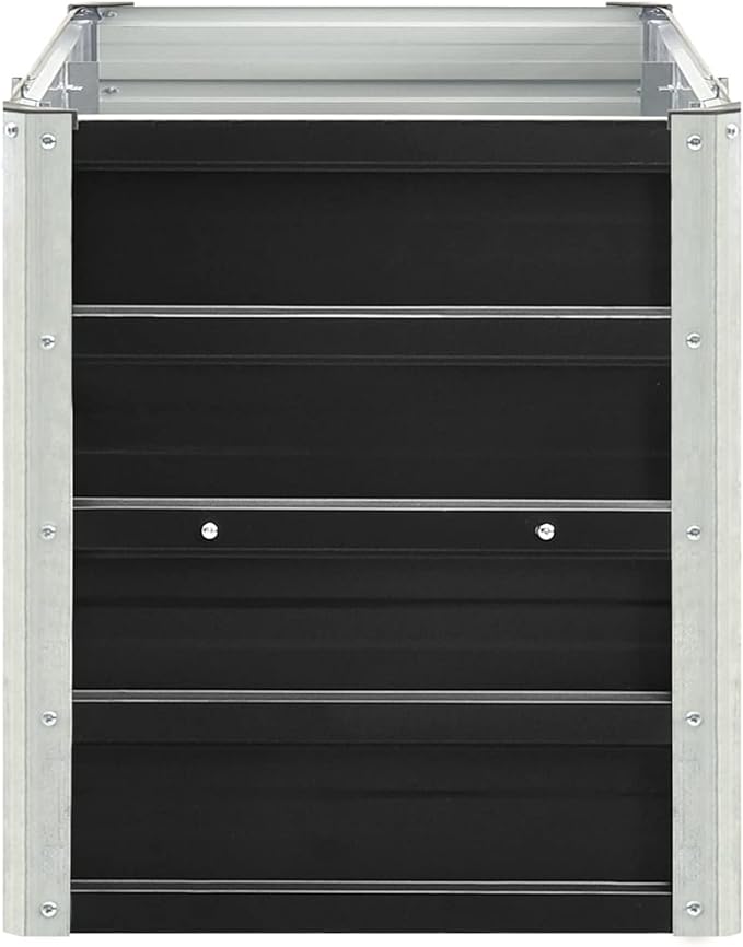 Raised Garden Bed Galvanized Steel Planter Box 94.5x15.7x17.7 in Durable Outdoor Raised Bed for Vegetables Herbs and Flowers