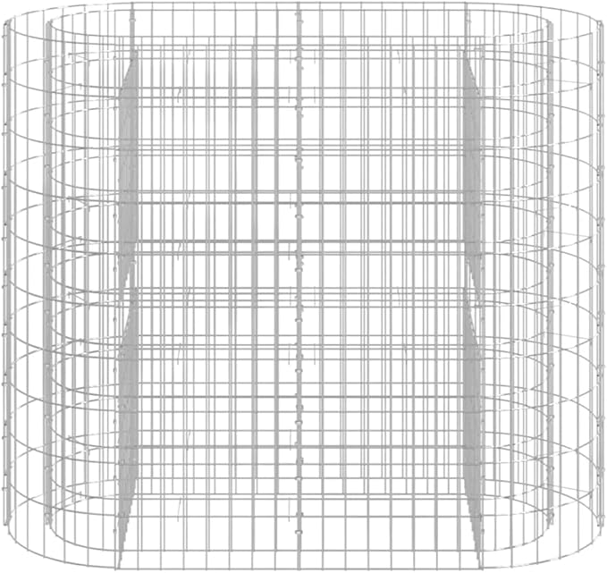 Gabion Raised Bed Gabion Cages Basket Steel Woven Gabion Net Garden Plant Above Ground Garden Boxes Outdoor Garden Galvanized Planters Metal Trough 47.2x19.7x39.4