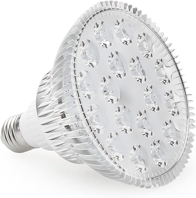 E27 LED Plant Grow Light 54W Par38 Full Spectrum Phyto Grow Box for Flower Seed Growth Hydroponics Veg Growing (Color : 18red 660mn)