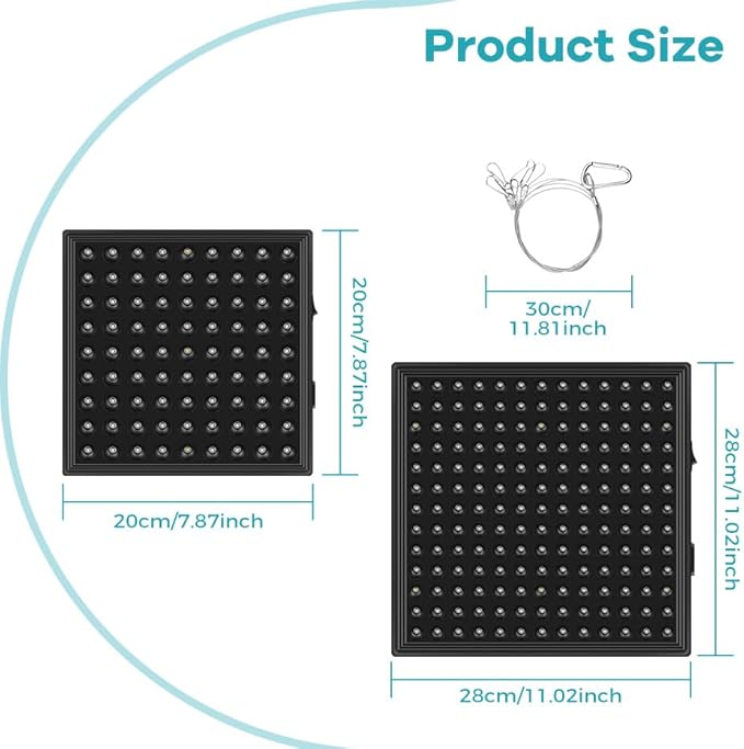 100W Indoor Grow Planting Lamps AC100-277V Full Spectrum Red Blue Hydroponic Seedling Growth Lights 81s Indoor Fruit Flower Planting Lighting UV/IR Red and Blue Lamp Hydroponic Potted Moss US Plug