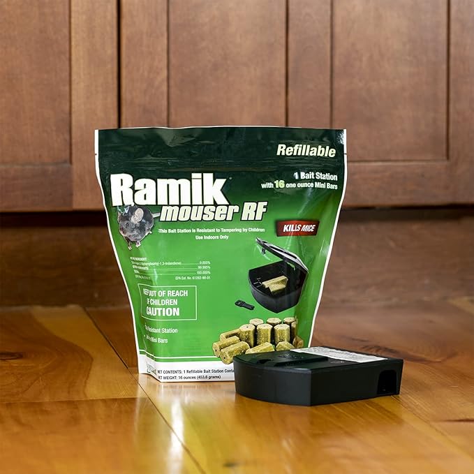 Neogen 000900 Ramik Refillable Mouse Bait Station 16 count