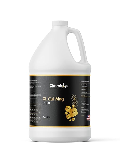 Chemboys XL Cal-Mag Plant Supplement 2-0-0 – Calcium &amp Magnesium Liquid Fertilizer Plant Nutrients for Vegetables Hydroponics Coco Coir Fruits – Indoor &amp Outdoor Use Made in USA - 1 Pint