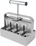 Soil Blocker Manual 8 Cell Soil Block Maker with Comfortable Handle and 3 Sizes Seed Pins 1.6inch Block Handheld Soil Blocking Tool for Seed Starting Transplanting Germination