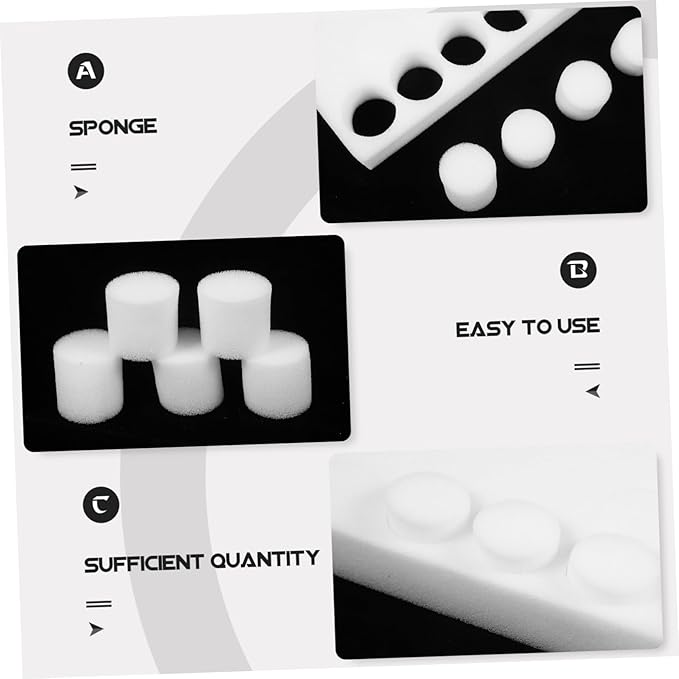 VICASKY 4sets Indoor Hydroponic Sponge Blocks Planting Sponge for Hydroponic Reusable Starter Blocks 100pcs*4