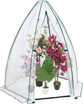 Portable Greenhouse for Outdoor Plants Heavy Duty Hexagonal Green House with Durable PE Cover Zippered Door Mesh Window Plant Protector From Animals Weather for Vegetables Flowers Fruits Herbs