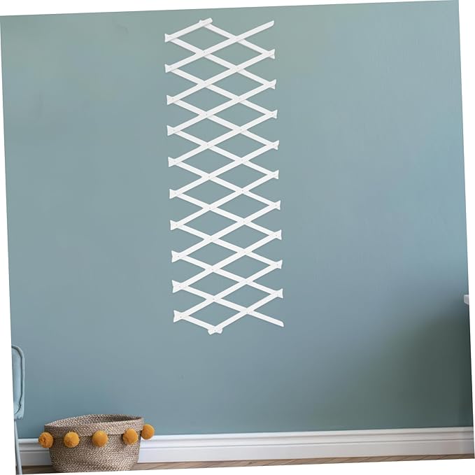 Happyyami Expandable Privacy Fence Wooden Lattice Garden Trellis Wall Trellis Outdoor for Climbing Plants