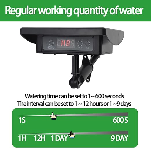 Automatic Drip Irrigation Kits Solar Powered Easy to Get Water Garden Irrigation Kit Multipurpose Greenhouse Kit for Balconies Patios Greenhouses Gardens