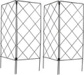 2Pcs Garden Trellis Climbing Plant Support Rack for Outdoor Vines and Vegetables Foldable Plant Climbing Frame 20X53Cm Support for Garden and Patio