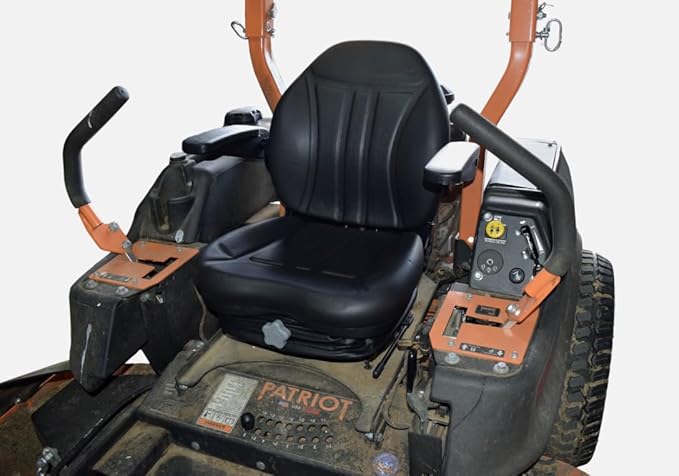 Lawn Mower Replacement Seat with Suspension &amp Armrests Black Compatible with Gravely PM252XDZ PM260HXDZ PM260HXDZ LPG PM260MXDZ PM266HXDZ PM272HXDZ PM320 360000BK-GV2
