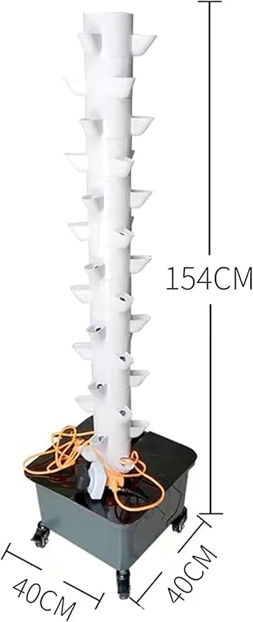 45 Holes Hydroponics Growing System Indoor Grow System Vertical Grow Tower Soilless Cultivation Growing System-1PC