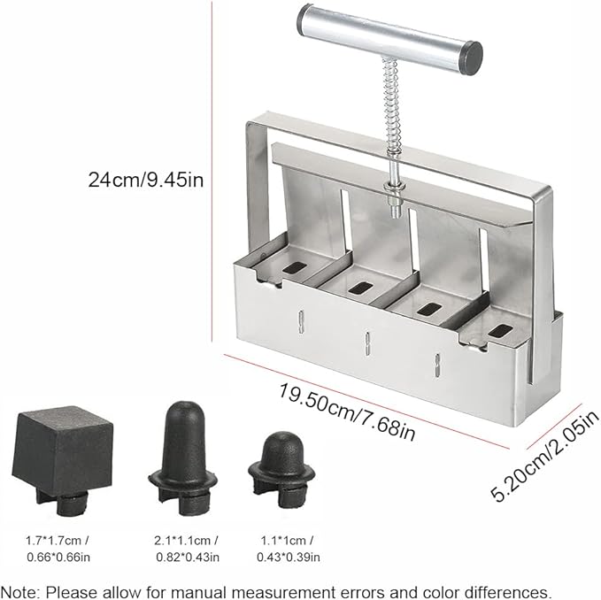 tooloflife Hand-Held Soil Blocker Soil Block Maker Seed Blocker for Seed Starting Garden Plants Block Maker Starting Tool