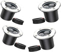 Outdoor Buried Lights Ground LED Landscape Lights IP66 Waterproof Recessed Ground Spotlight Round LED Underground Light for Garden Patio Fence Lawn Deck LiWarm White-18W