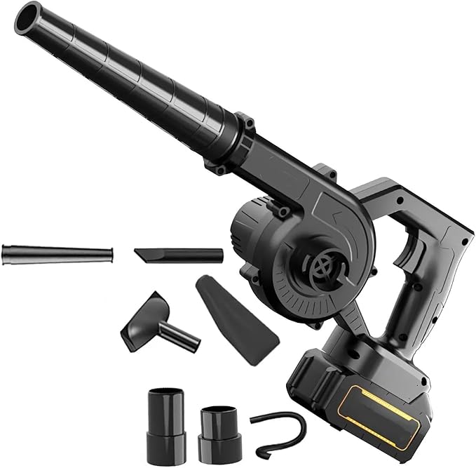 2-in-1 Blower&amp Suction Air Blower Electric Leaf Blower Brushed Dust Sweeper for Home Garden Pet Hair