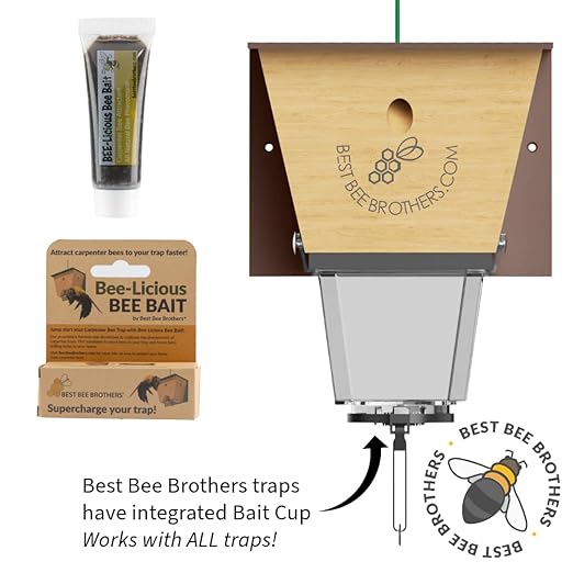 Best Bee Brothers Bee-Licious Carpenter Bee Bait All-Natural Pheromone Lure 10 ml Squeeze Tube 2-Pack