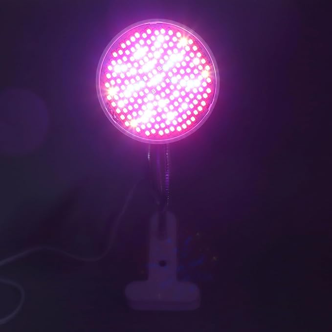Pomya Grow Light E27 Socket Full Spectrum 110?220V LED Plant Light 8W for Greenhouse (US Plug)