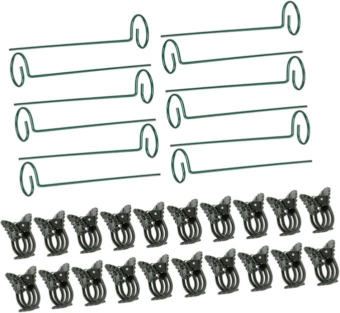 Garden Trellis with Support Clips for Climbing Plants Metal Stakes and Plant Clips for Potted Houseplants and Vines Easy to Install and Durable