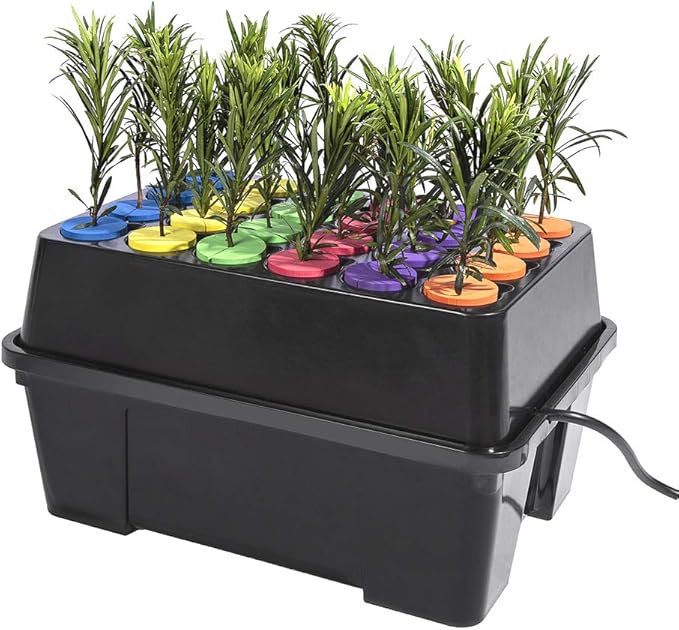 Aeroponic Cloner Machine 24 Site for Cuttings Rooting Using 2 inch Neoprene Inserts or 2 inch Clone Collars