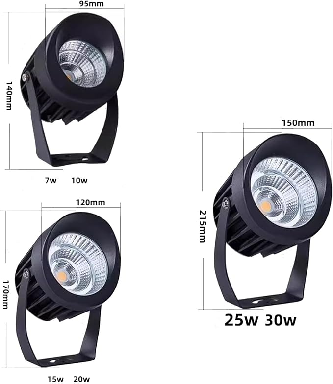 Outdoor Spotlights - Spotlight Led Beam Light - Led Spot Lights AC85-265V COB Tree Lighting IP65 Outdoor Waterproof Landscape Floodlights Garden Villa Courtyard Lawn Lights(Yellow30W)