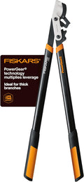 Fiskars 32-Inch Loppers for Tree Trimming Heavy Duty Low-Friction Sharp Steel Blade Branch Cutter up to 2-Inch Diameter Cut Capacity PowerGear2 Technology that Multiplies Power for Less Effort