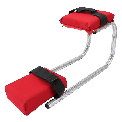 Ymiko Anti Numbness Knee Seat with EVA Seat Pad Steel Tubing - Support up to 330 lbs Foldable &amp Portable Gardening Knee Seat for Work Fishing Repair (2024) (Red)