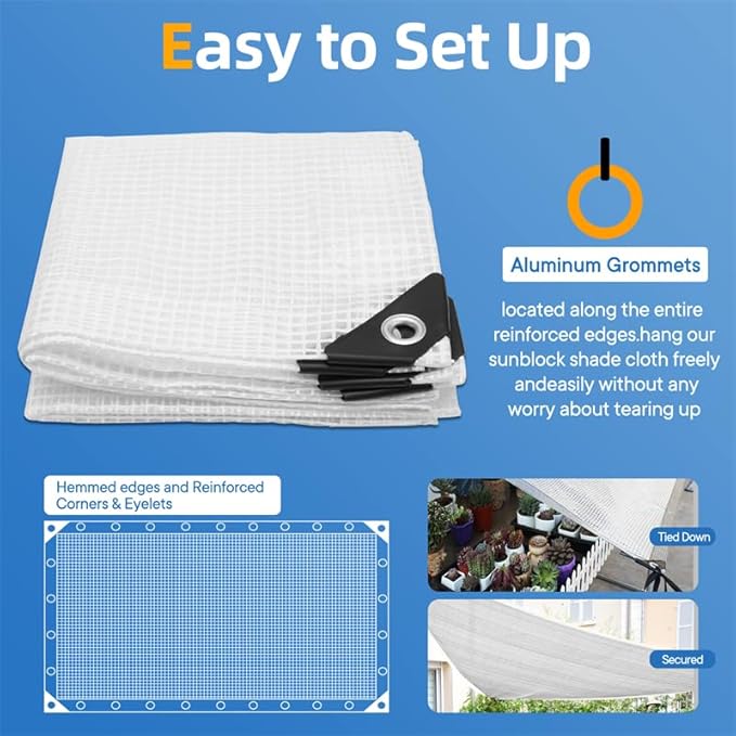 Clear Greenhouse Plastic Covering 8x10FT14 Mil Clear Waterproof Cover UV Resistant Poly Tarp with Grommets Superior Strength Film Plastic Sheeting for Canopy Farming