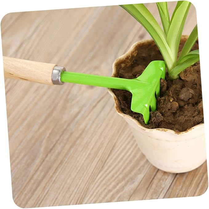 2 Sets Garden Tool Set Garden Tools for Wooden Garden Tools Gardening Tools Random Color