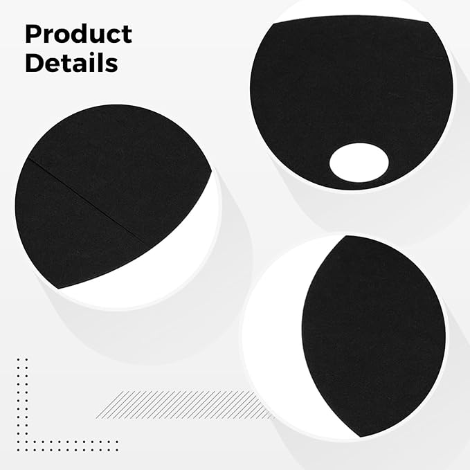 30 Pcs Weed Barrier Mats 10.2 in Tree Mulch Ring for Weed Control Non Woven Tree Protector Mat for Garden. Patio Yard Landscaping