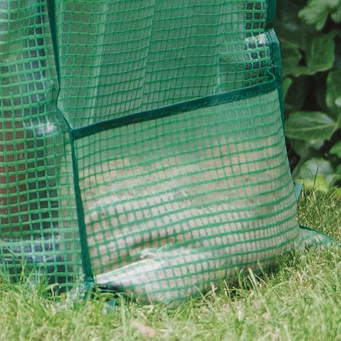 KINZZY Premium 2 Tier Portable mini Greenhouse with Heavy Duty PE Cover Plus Reinforced Shelving Within 33 lbs Weight Capacity 23 X 18 X 34 Inch