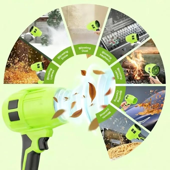 Turbo Jet Blower Leaf Blower Violent Turbo Fan Pure Copper Motor Car Drying After Wash Handheld Snow Blower Cordless Turbo Power Air Duster Home Improve Garden Mainte Perfect Christmas