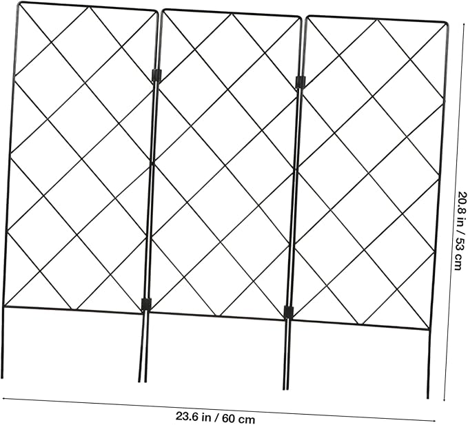 Folding Garden Trellis for Climbing Plants Plant Support Stand for Vines Vegetables and Flowers Easy to Use Durable Design for Projects