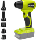 Handheld Leaf Blower for Ryobi 18V Battery 130000 RPM Brushless Cordless Blower with 5 Nozzles Variable Speed Lightweight Blower for Indoor and Car Interior Cleaning Tasks (No Battery)