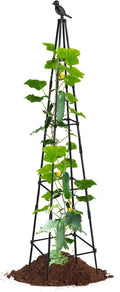 Trellis for Climbing Plants | Metal Obelisk Vertical Frame | 160cm Climbing Potted Garden Trellisfor Tomato Grape Cucumber Pea Vines Vegetable Flower Potted Indoor Outdoor