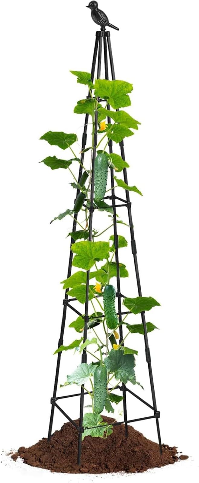 Trellis for Climbing Plants | Metal Obelisk Vertical Frame | 160cm Climbing Potted Garden Trellisfor Tomato Grape Cucumber Pea Vines Vegetable Flower Potted Indoor Outdoor