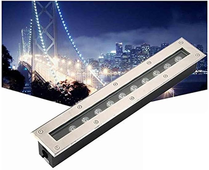 Rectangle Buried Lights - Energy Saving Underground Light LED AC85-265VOutdoor Buried Lights Ground LED Landscape Light Outdoor Recessed Spotlight Outdoor Floor Lamp(Warm white light5W)