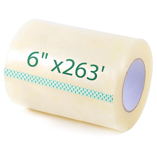 Greenhouse Repair Tape 6.3 mil Thickness Greenhouse Plastic Tape Clear UV Resistant Greenhouse Sheeting Coverings Film Tape(6inX263ft)